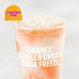 Orange Vanilla Cream Soda Freeze