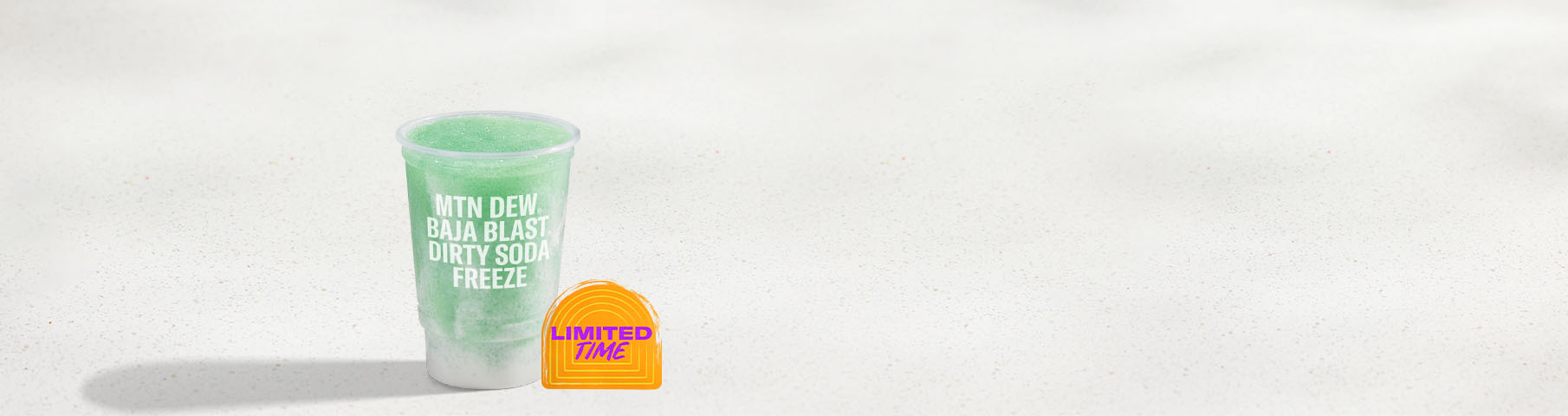 MOUNTAIN DEW ® BAJA BLAST® dirty soda Freeze