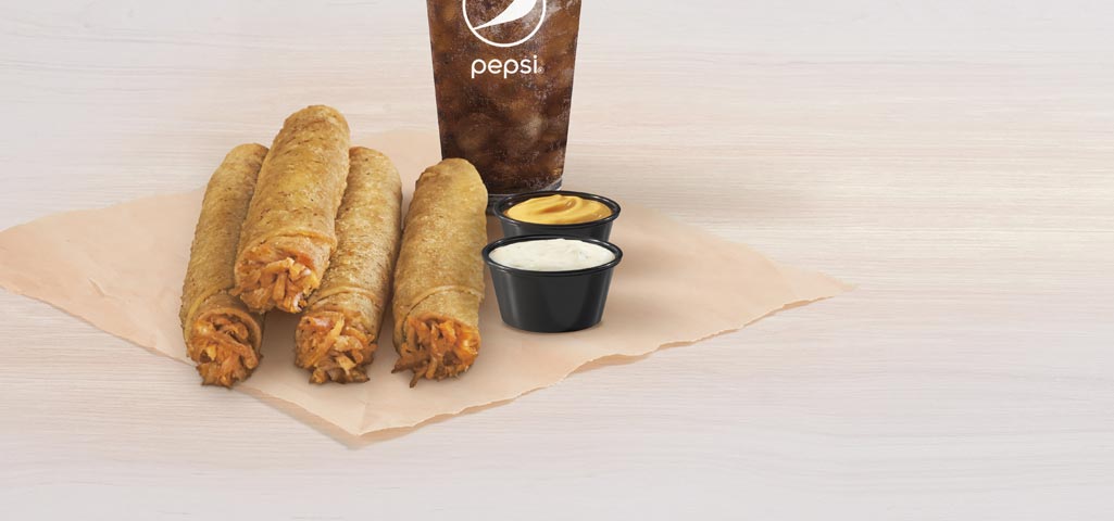 Rolled Chicken Tacos Combo