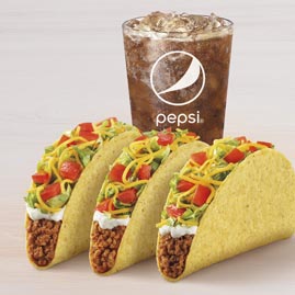 3 Crunchy Tacos Supreme® Combo