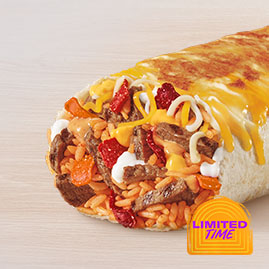Double Steak Grilled Cheese Burrito