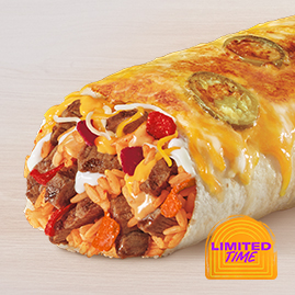 Spicy Double Steak Grilled Cheese Burrito