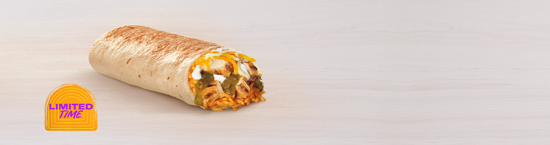 Salsa Verde Grilled Chicken Burrito