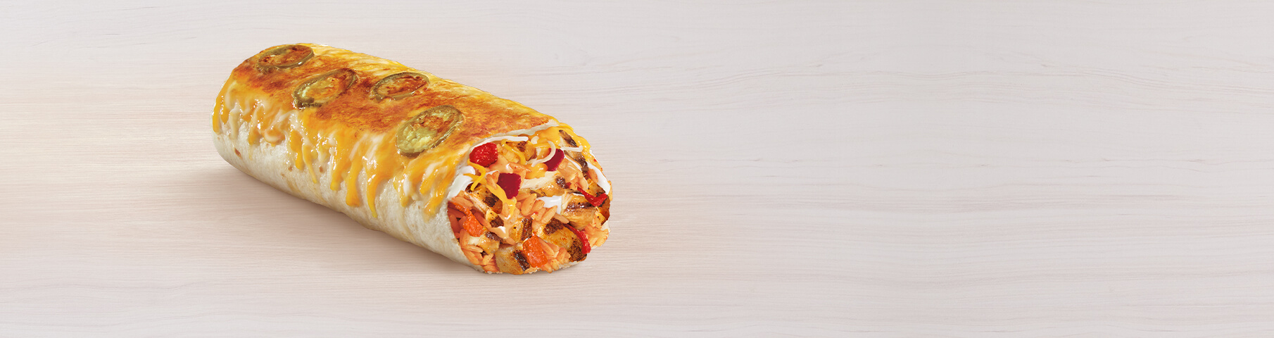 Spicy Double Chicken Grilled Cheese Burrito