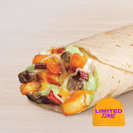 Steak Chile Verde Fries Burrito