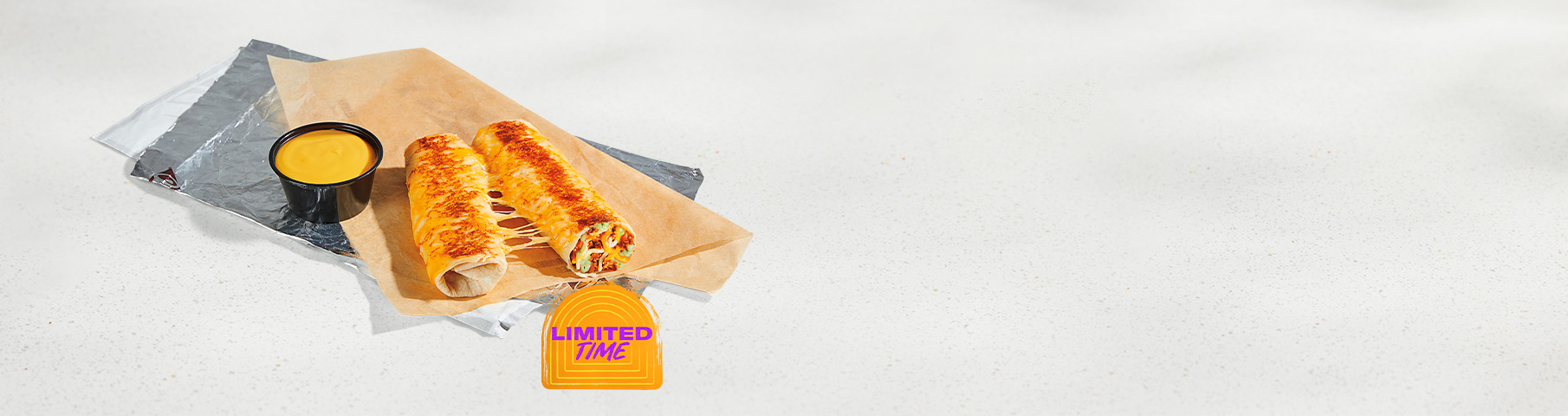 Seasoned Beef Cheesy Dipping Burritos