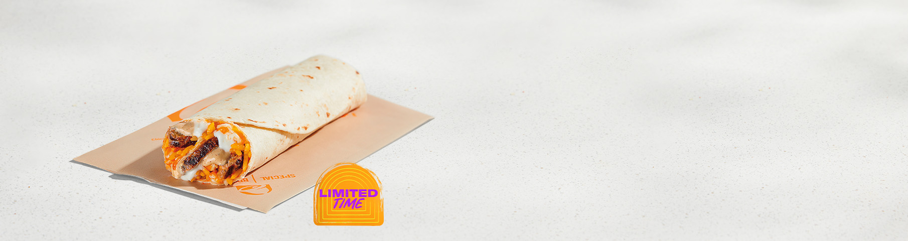 Cheesy Melt Grilled Steak Burrito