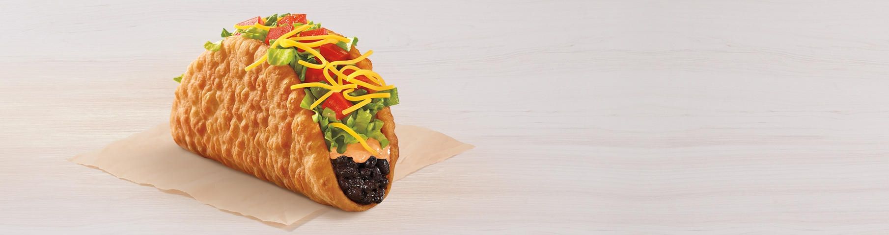 Chipotle Cheddar Chalupa - Black Bean