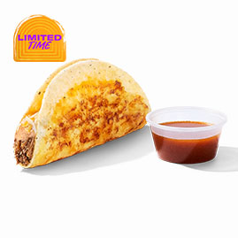 Shredded Beef Dipping Taco