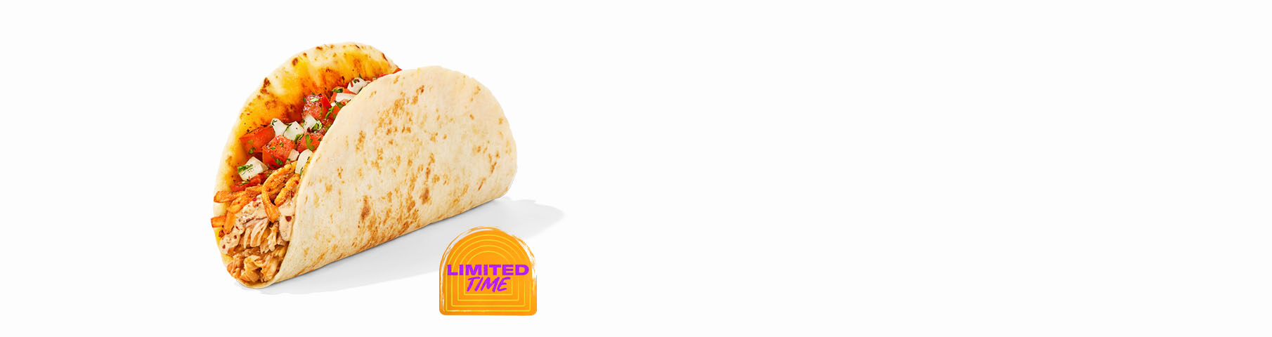 Slow-Roasted Chicken Three Cheese Taco