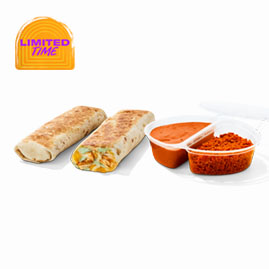 Slow-Roasted Chicken Daredevil Double Dipping Burrito