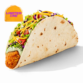 Avocado Ranch Crispy Chicken Soft Taco