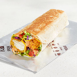 Creamy Chipotle Crispy Chicken Burrito