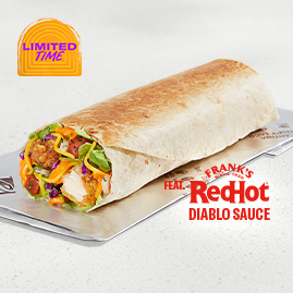 Frank's RedHot® Diablo Crispy Chicken Burrito