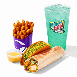 Avocado Ranch Crispy Chicken Burrito Combo