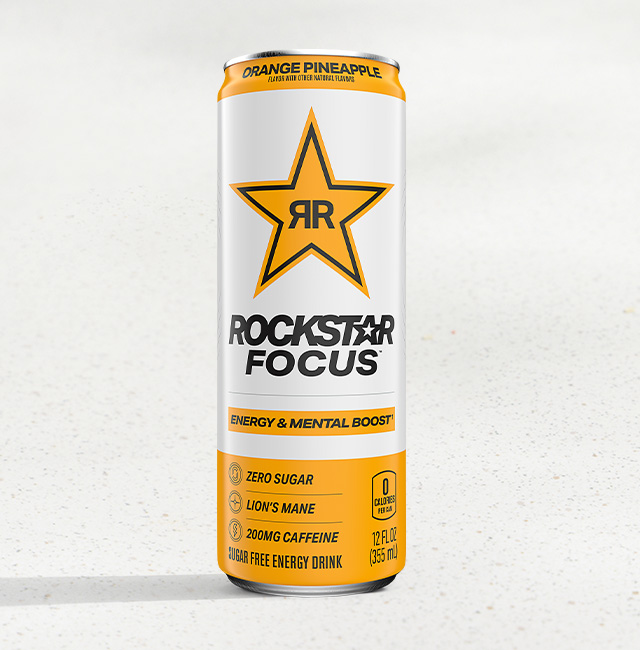 Orange Pineapple Rockstar® Focus Energy Can | Taco Bell®