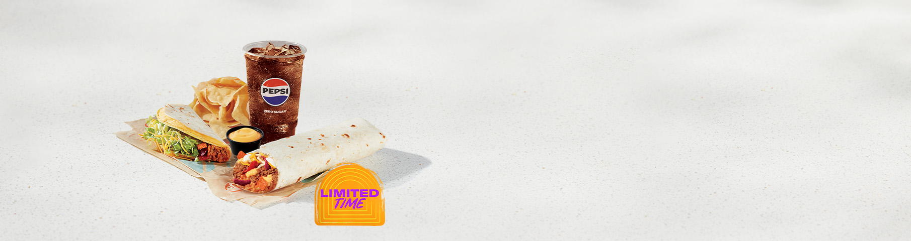 Cheesy Double Beef Burrito Combo