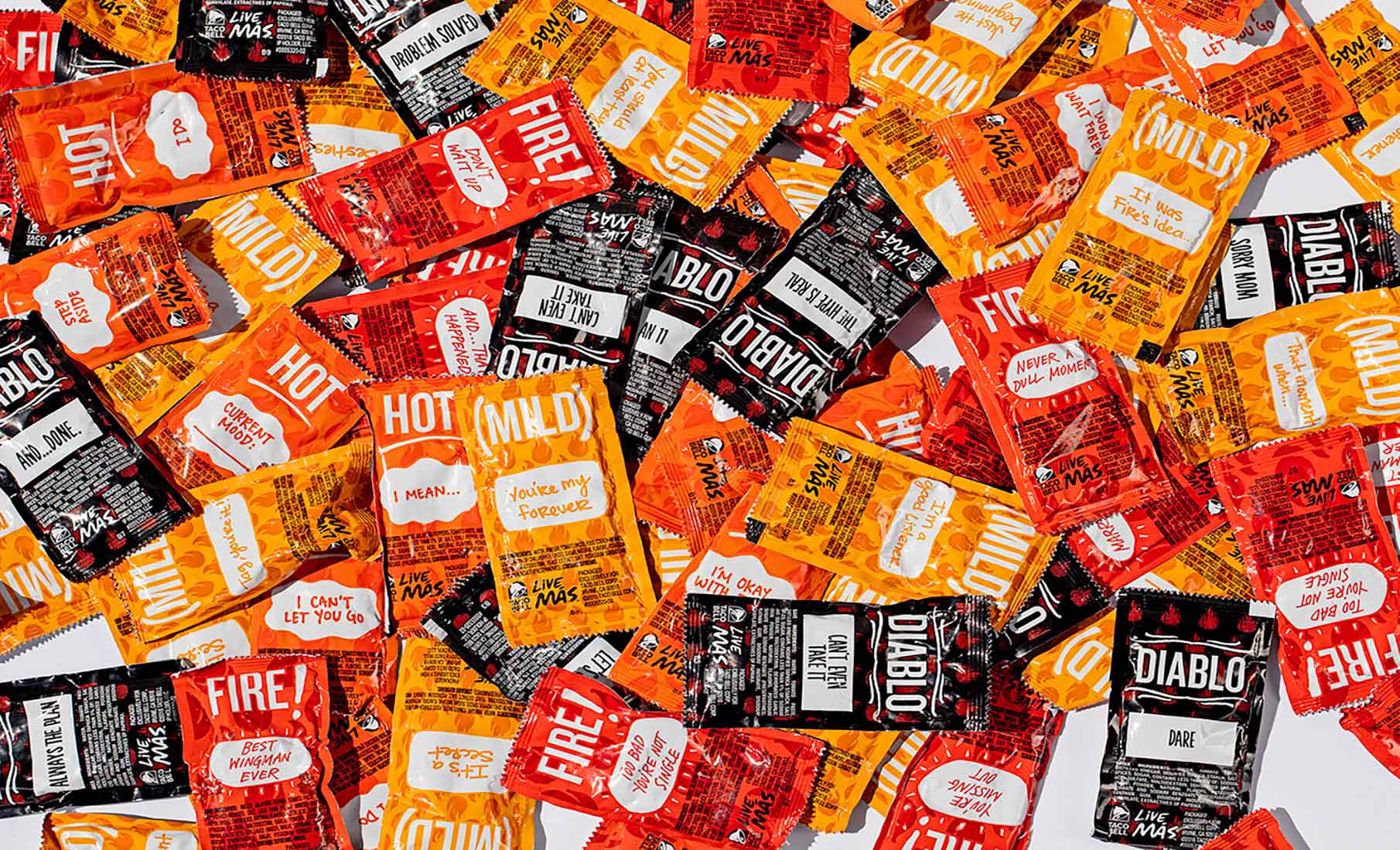 Taco Bell Recycle Hot Sauce Packets